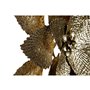 Décoration murale DKD Home Decor 56 x 4,5 x 56 cm Fleur Doré Moderne