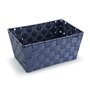 Panier Versa Bleu Textile 20 x 15 x 30 cm