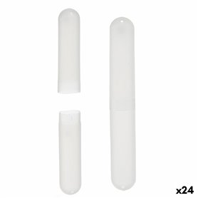 Support pour brosses à dents Transparent polypropylène 20 x 2 x 3 cm (24 Unités)