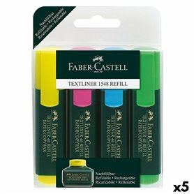 boîte de marqueurs Faber-Castell Fluorescent Multicouleur (5 Unités)