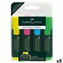 boîte de marqueurs Faber-Castell Fluorescent Multicouleur (5 Unités)