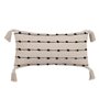 Coussin Coton Noir Beige 30 x 60 cm