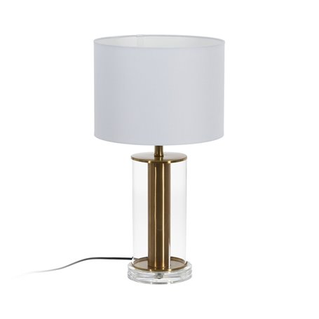 Lampe de bureau Blanc Doré Verre Fer 40 W 28 x 28 x 51 cm