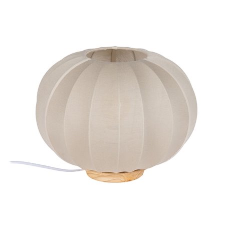 Lampe de bureau Beige Naturel Coton Bois Métal 60 W 220-240 V 31