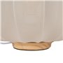 Lampe de bureau Beige Naturel Coton Bois Métal 60 W 220-240 V 31,5 x 31,5 x 24,5 cm