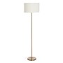 Lampadaire Blanc Doré Métal Tissu 60 W 220-240 V 40 x 40 x 146 cm