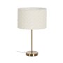 Lampe de bureau Blanc Doré Métal Tissu 60 W 220-240 V 30 x 30 x 51 cm