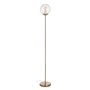 Lampadaire Doré Métal Verre 60 W 220-240 V 20 x 20 x 140 cm