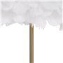 Lampadaire Blanc Doré Métal Plumes 60 W 220-240 V 50 x 50 x 154 cm