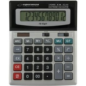 Calculatrice Esperanza ECL103 Noir/Gris