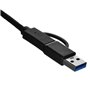 Adaptateur USB-C vers Ethernet Unitek U1313C Gris 30 cm