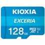 Carte Mémoire Micro SD avec Adaptateur Kioxia Exceria UHS-I Cours 10 Bleu 128 GB