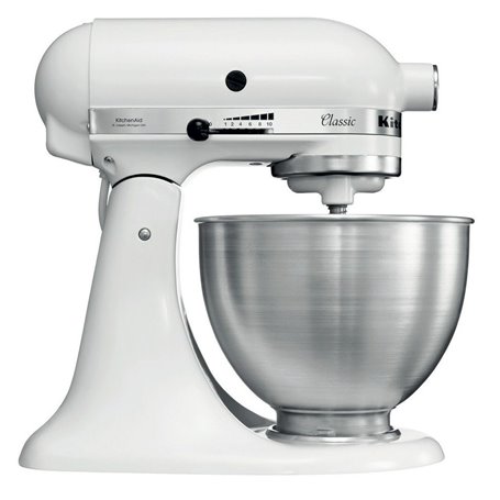 KitchenAid 5K45SSEWH Robot mixer 275 W Métallique