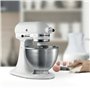 KitchenAid 5K45SSEWH Robot mixer 275 W Métallique, Blanc