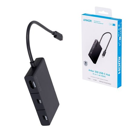 Hub USB Anker 332 100 W Noir