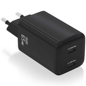 Chargeur mural Aisens ASCH-65W2P040-BK Noir 65 W (1 Unité)