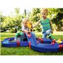 Smoby - Circuit de jeu d'eau AquaPlay - Mountain Lake - 2 bâteaux + 3 figurines animaux - Fabriqué en Allemagne - Dés 3a