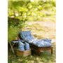 Coussin bain de soleil - JARDIN PRIVE - FLOCONS FUTURISTE - Mastic