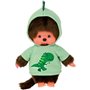 Peluche Monchhichi Dinosaure - BANDAI - 20 cm - Douce peluche