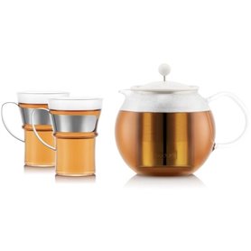 Théiere a piston - BODUM - ASSAM SET - 1.0 l avec filtre inox