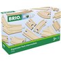 Coffret Evolution Intermédiaire 16 Rails - BRIO - 33402 - Circuit de train en bois pour enfant des 3 ans