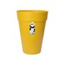 ELHO Loft Urban Pot de fleurs rond Haut 35 - Jaune - Ø 34 x H 45 cm - extérieur - 100% recyclé