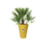 ELHO Loft Urban Pot de fleurs rond Haut 35 - Jaune - Ø 34 x H 45 cm - extérieur - 100% recyclé