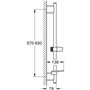 GROHE - Barre de douche 600 mm