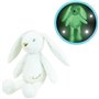 JEMINI Luminou Lapin blanc Peluche lumineuse naturelle fonctionne sans pile+/- 20 cm