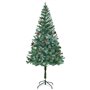 vidaXL Arbre de Noël artificiel avec pommes de pin 180 cm