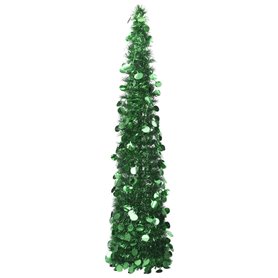 vidaXL Sapin de Noël artificiel escamotable vert 150 cm PET