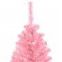 vidaXL Sapin de Noël artificiel avec support rose 150 cm PVC