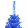 vidaXL Sapin de Noël artificiel avec support bleu 150 cm PVC