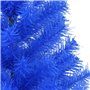 vidaXL Sapin de Noël artificiel avec support bleu 150 cm PVC