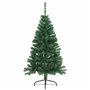 vidaXL Sapin de Noël artificiel moitié avec support vert 150 cm PVC