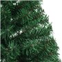 vidaXL Sapin de Noël artificiel moitié avec support vert 150 cm PVC