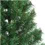 vidaXL Sapin de Noël artificiel moitié avec support vert 180 cm PVC