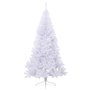 vidaXL Sapin de Noël artificiel moitié avec support blanc 180 cm PVC