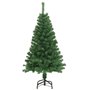 vidaXL Arbre de Noël artificiel avec branches épaisses vert 120 cm PVC