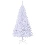 vidaXL Arbre de Noël artificiel avec branches épaisses blanc 120cm PVC