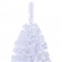 vidaXL Arbre de Noël artificiel avec branches épaisses blanc 120cm PVC