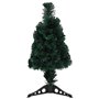 vidaXL Arbre de Noël artificiel mince et support 64 cm fibre optique