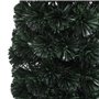 vidaXL Arbre de Noël artificiel mince et support 120 cm fibre optique