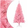 vidaXL Sapin de Noël artificiel avec support rose 120 cm PVC