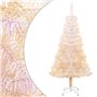 vidaXL Sapin de Noël artificiel pointes iridescentes Blanc 150 cm PVC