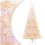 vidaXL Sapin de Noël artificiel pointes iridescentes Blanc 180 cm PVC