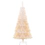 vidaXL Sapin de Noël artificiel pointes iridescentes Blanc 180 cm PVC