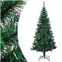 vidaXL Sapin de Noël artificiel pointes iridescentes Vert 180 cm PVC