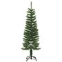 vidaXL Sapin de Noël artificiel mince avec support 120 cm PE