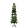 vidaXL Sapin de Noël artificiel mince avec support 180 cm PE